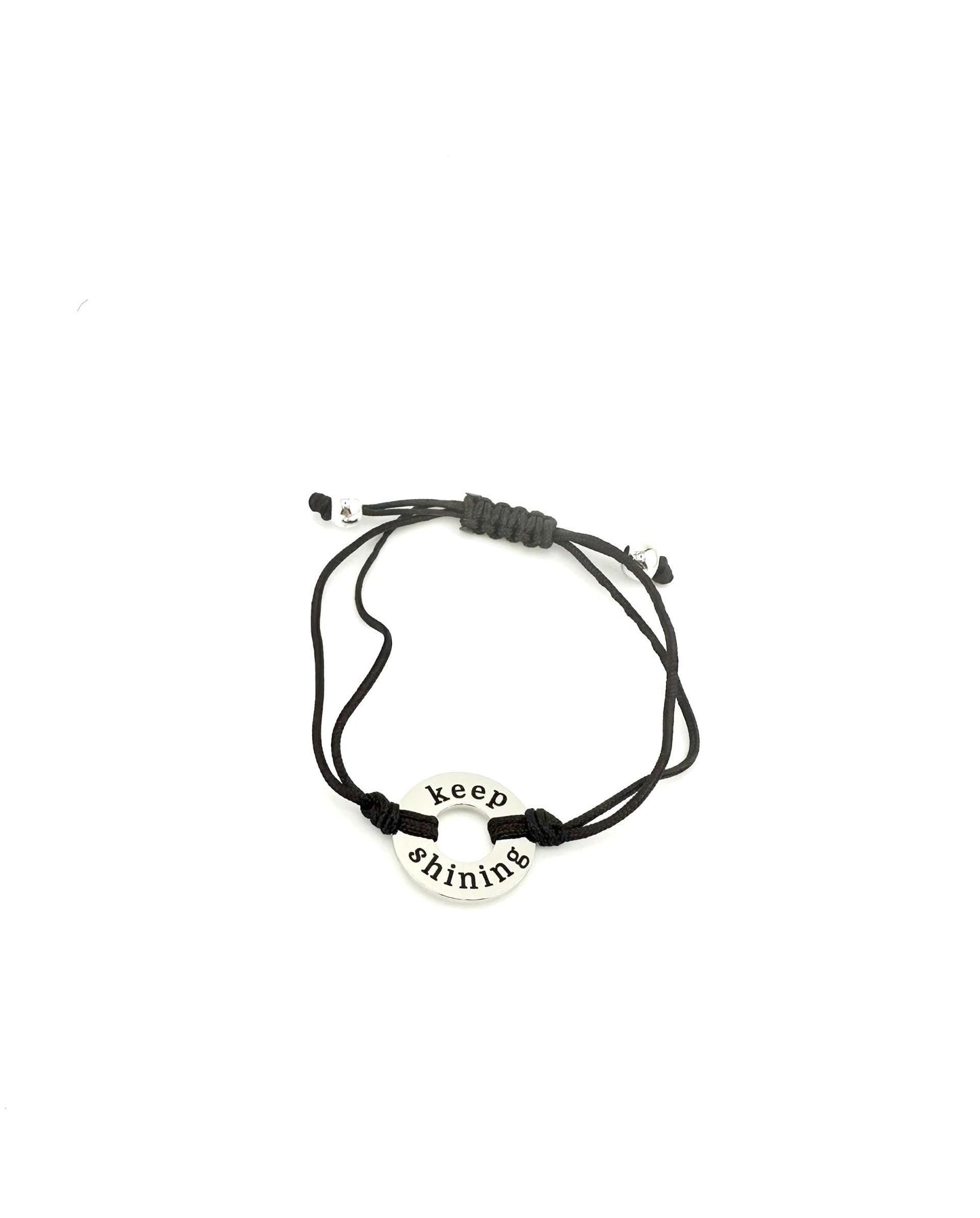 Keep Shining Adjustable Washer Bracelet – Inspirational Jewelry