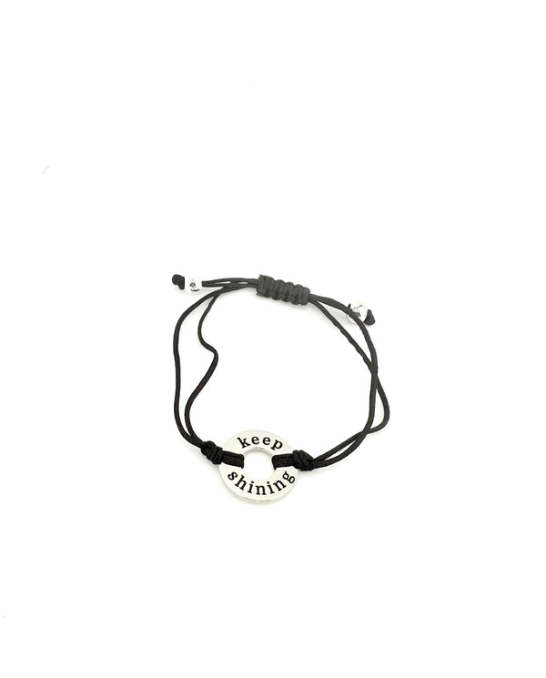 Keep Shining Adjustable Washer Bracelet – Inspirational Jewelry