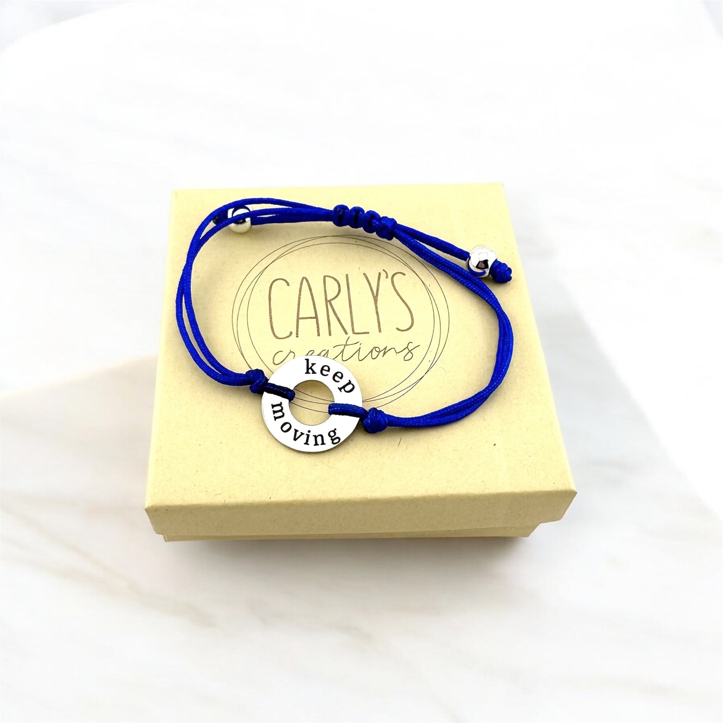 Personalized Washer Bracelet – Custom Engraved Bracelet with Adjustable Cord | Meaningful Gift for Him or Her