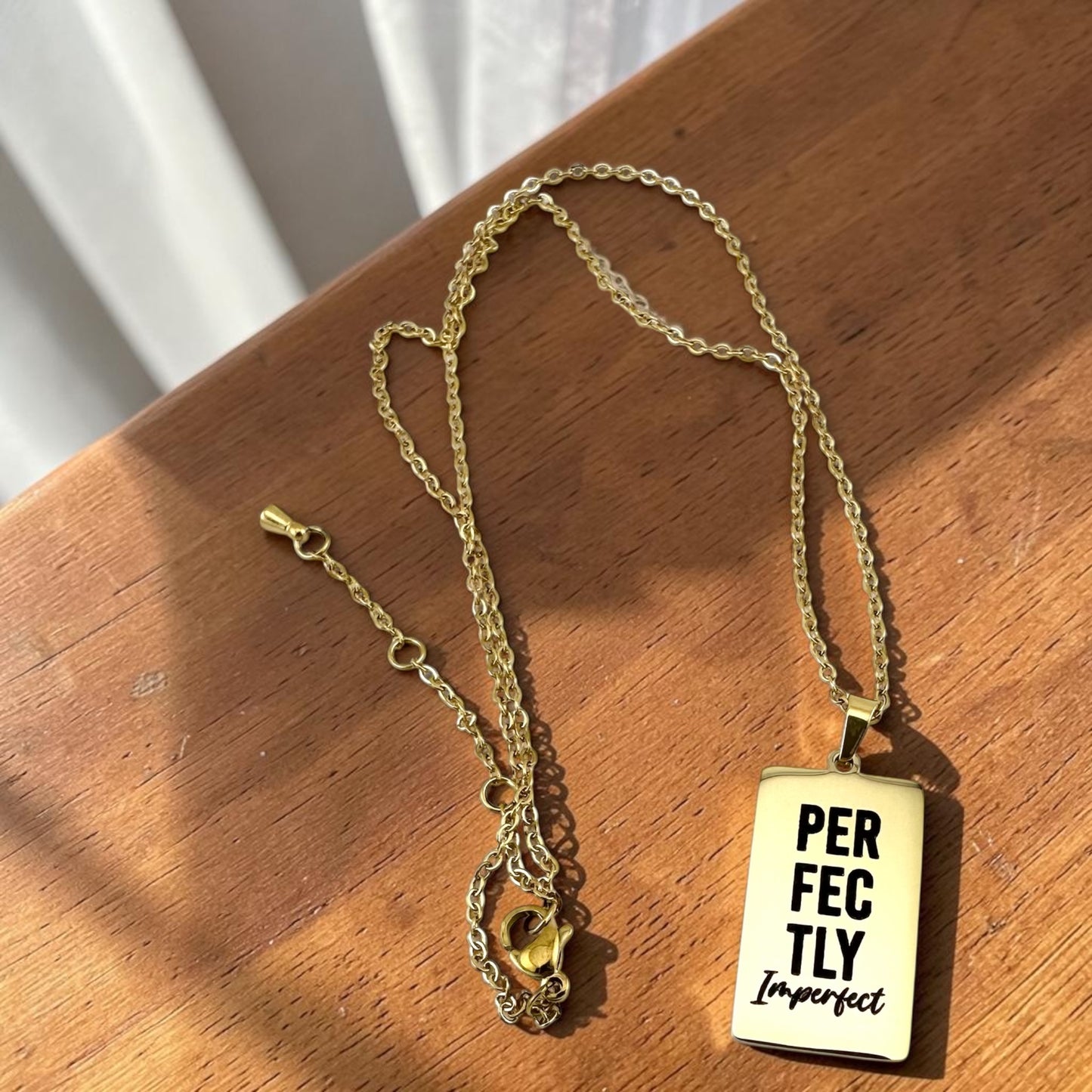 Perfectly Imperfect Gold Pendant