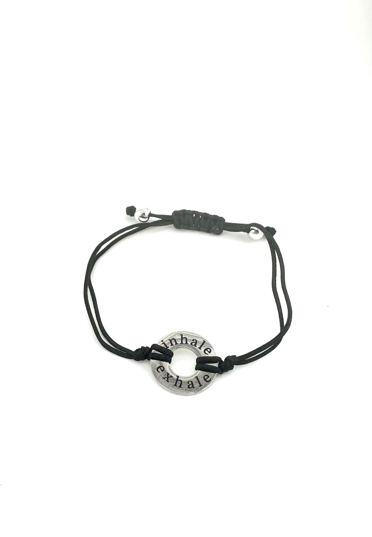 Personalized Washer Bracelet – Custom Engraved Bracelet with Adjustable Cord | Meaningful Gift for Him or Her