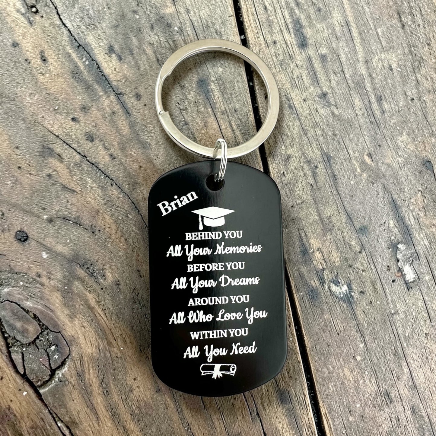 Personalized Graduation Keychain