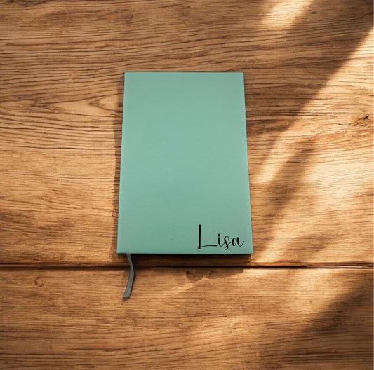 Personalized Leatherette Notebook, Custom Name Journal, Engraved  Leatherette Diary, Gift for Writers, Students, Teachers, Coworkers, Friend