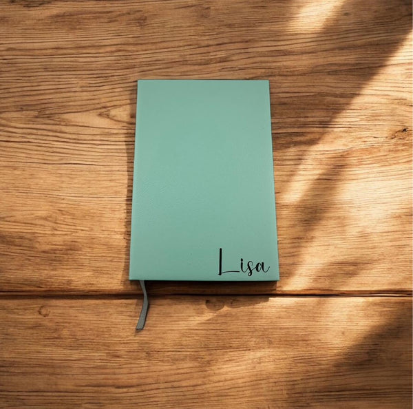 Personalized Leatherette Notebook, Custom Name Journal, Engraved  Leatherette Diary, Gift for Writers, Students, Teachers, Coworkers, Friend